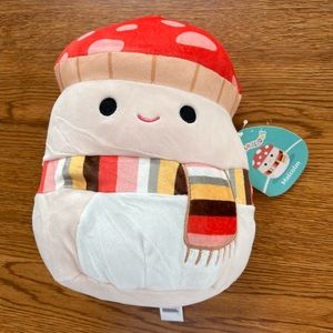 Harvest Malcom Mushroom With Scarf Squishmallow NEW WITH TAGS